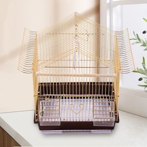Cages à oiseaux de luxe en gros 2026 pour perroquets, ménagères et oiseaux à perles – Cage d'élevage en fil de fer doré - Product Image 2