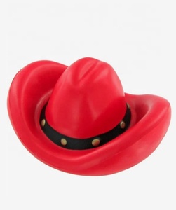 Boules anti-stress en mousse PU en forme de chapeau de cowboy avec logo personnalisé, jouet doux unisexe - Product Image 3
