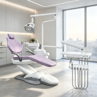 Fauteuil de chirurgie dentaire multifonctionnel à prix d'usine avec pièces de rechange et électrovanne importée pour clinique dentaire haut de gamme