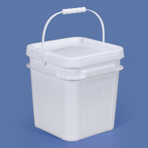 Vente directe d'usine, seau à peinture en plastique carré de 10 L, qualité alimentaire, multi-usages, maison et cuisine - Product Image 2