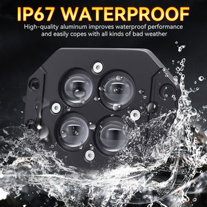 ไฟสปอร์ตไลท์เสริม RGB LED ขนาด 5 นิ้ว สี่ดวง สีสันสดใส 6000k 9-36V IP67 สำหรับดัดแปลง/อัพเกรด MO59 4x4 รถมอเตอร์ไซค์ รถจี๊ป - Product Image 5