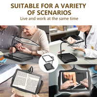 Loupe de bureau LED Wufan polyvalente, anti-éblouissement, à base stable et à large champ de vision |   Idéal pour la réparation électronique et la vérification de détail