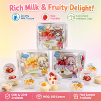 Nouveauté Bonbons Pressés Fourrés aux Fruits Saveur Yaourt 26g Fraise Mangue Canneberge Bonbons en Comprimés Lactés Jouets pour Enfants Cadeau