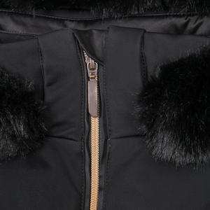 Veste matelassée légère en polyester tricoté pour <span class=keywords><strong>femme</strong></span> OEM - Manteau d'hiver coupe-vent en nylon pour sports de plein air avec logo personnalisé - Product Image 4