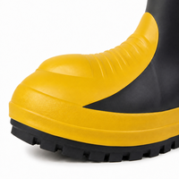 Bottes en caoutchouc pour pompiers professionnels, résistantes à la chaleur, anti-flammes, antidérapantes, avec embout en acier, durables, pour la lutte contre les incendies, bottes de sécurité pour le travail