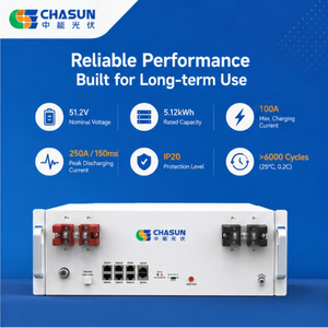 แบตเตอรี่ลิเธียม Chasun <span class=keywords><strong>HOPE</strong></span> 5.0L-B1 5kWh 51.2V LiFePO4 98% DoD 6000 รอบการใช้งาน ระบบโซลาร์เซลล์แบบไฮบริดติดผนังออลอินวันสำหรับบ้าน - Product Image 4
