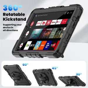 Construído em tela protetor tablet caso para Samsung Galaxy Tab A9 8.7 polegadas 2023 SM-X110 SM-X115 caso universal