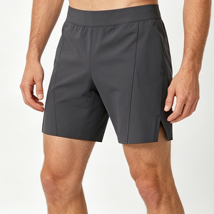Custom <strong>Men's</strong> Athletic <strong>Shorts</strong> Elastic Waist Quick Dry Moisture Wicking High Stretch Lightweight Breathable Side Slit Seam Panel - Product Image 1