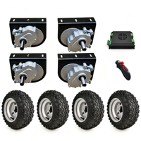Kit de conversion 4x4 pour chariot électrique à moteur, avec pneus larges de 10 pouces, moteur à balais 250W 350W, pour plage et désert