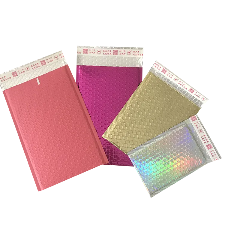 Metallic Roze Gewatteerde Envelop 000 Poly Bubble Mailer Aluminiumfolie Rose Goud Poly Bubble Mailers 6X9