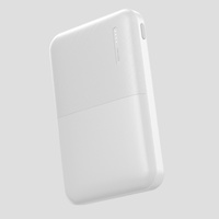 Power Bank Portabel Laris Manis 5000mAh Ultra Tipis Mini Universal untuk Penggunaan Luar Ruangan dengan Fungsi Lampu