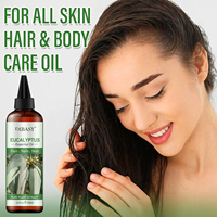 Huile Essentielle d'Eucalyptus 100ml (3-4 fl oz) 100% Pure, Extrait Végétal, Distillée à la Vapeur, Qualité Thérapeutique Naturelle, Pour Diffuseur