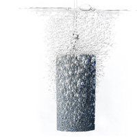 Modèle rond en plastique Aquarium aération bulle Air pierre ensemble réservoir de poissons pompe filtre médias pour l'utilisation de l'étang