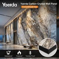 Panel Dinding WPC Cetak 3D Harga Pabrik, Papan Dekoratif Marmer UV High Glossy, Modern Mewah untuk Ruang Tamu, Aula, Tangga, Kamar Mandi