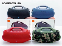 Enceinte Bluetooth sans fil LED Super Boombox 4, portable, avec éclairage RGB, étanche, avec poignée, pour la maison, cadeau