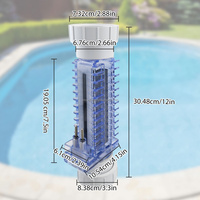 Système de sel de chlorinateur de piscine en plastique écologique BD-PPC1 avec prise ue 220V
