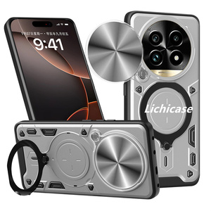 Lichicase Push WindowAnti-drop couverture Mobile pour Realme 14 Pro + 5G voiture Adsorption robuste béquille étuis de téléphone portable - Product Image 5