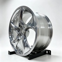 Jantes forgées sur mesure, 5 branches torsadées, finition argent brillant, 17 18 19 20 21 22 pouces, 5x120 5x114.3 5x112 5x130 pour BMW AUDI BENZ Luxe