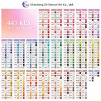 M-003 DMC 447 Couleurs Perles de Broderie Carrées en Résine de 2,5 mm pour Mosaïque et Peinture Diamant