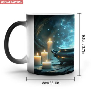 Frosted Black 11oz <b>Ceramic</b> <b>Mug</b> Sublimation Printing Heat Sensitive Gift Cup - Product Image 1