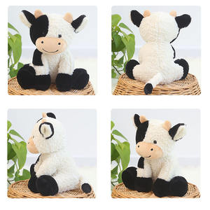 Peluche <span class=keywords><strong>de</strong></span> vaca adorable <span class=keywords><strong>de</strong></span> 30 cm, vaca lechera, vaca lechera, blanco y negro, muñeco <span class=keywords><strong>de</strong></span> peluche - Product Image 6