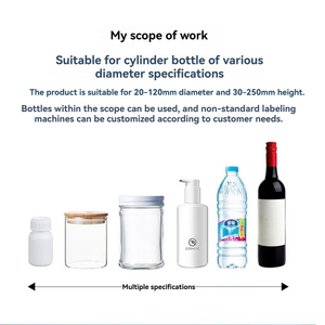 Máy dán nhãn chai tự động tốt nhất, bơm hiệu suất cao, tương thích với chai thủy tinh, tiết kiệm năng lượng, máy in nhãn dán cho doanh nghiệp nhỏ - Product Image 2