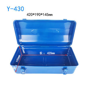 Caja de Herramientas de Metal para Camping Y430, Caja de Almacenamiento Extra Grande, Maleta Portátil, Resistente al Agua y al Óxido, Organizador de Herramientas - Product Image 4