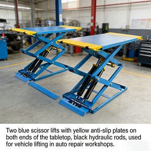 Elevador Hidráulico de Tijera de Doble Cilindro, Capacidad de 3500 kg/7700 lb, Altura de 1800 mm, Garantía de 12 Meses, Elevador de 2 Postes - Product Image 4