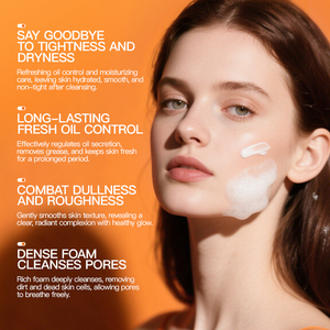 KORMESIC - Limpiador Facial Suave con Vitamina C, 100 g, Blanqueador, Hidratante, Control de Grasa, Marca Privada, Venta al por Mayor - Product Image 3