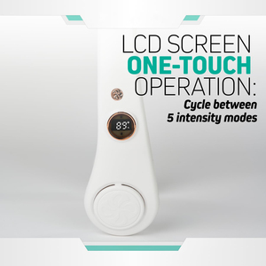 Ventilador de Cuello Recargable USB sin Aspas, de Plástico, 1500 mAh, Portátil, para Exteriores, 5 Velocidades Ajustables, con Pantalla LED - Product Image 2