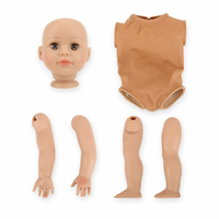 Poupée en vinyle personnalisable de 18 pouces, entièrement articulée avec corps en tissu doux, visage peint à la main, kit DIY pour enfants, cadeau, vente en gros, OEM, ODM