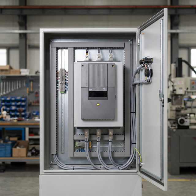 Sosiat SHR3D90 Three-Phase Motor Soft Starter 400VAC 90A 45KW 50/60Hz Fuzzy Algorithm Anti-Jitter Protection Unit IP20 1-30s