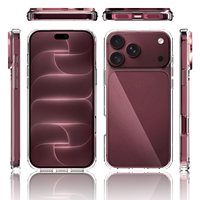 Coque de téléphone antichoc en acrylique transparent avec protection d'objectif surélevée anti-traces pour iPhone 18 Pro 18 Pro Max – Vente en gros
