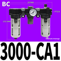 Unité FRL pneumatique AirTAC AR BR AFR BFR AFC BFC AC BC BL : Filtre, régulateur et lubrificateur d'air