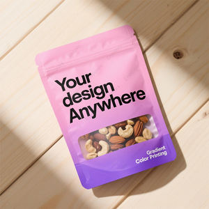 Pochette d'impression personnalisée pour stratification biodégradable Impression numérique en plastique debout avec fermeture à glissière Imprimé personnalisé Pochette à fermeture éclair de haute qualité - Product Image 4