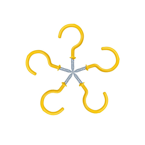 Cao cấp treo phần cứng-Threaded cup Hooks với Dễ dàng cài đặt an toàn vít chốt cho thêm ổn định cao cấp vít 1-inch - Product Image 1