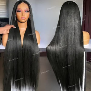 วิกผมลูกไม้ HD ขนาด 40 นิ้ว ผมอินเดียแท้แบบดิบ จัดเรียงเกล็ดผมอย่างดี 100% ไม่ต้องใช้กาว วิกผมแท้แบบลูกไม้ด้านหน้า สำหรับผู้หญิงผิวสี - Product Image 3