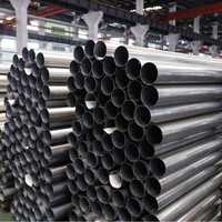 Pipa Baja Tahan Karat ASTM A789 Panjang Potong BA Dilas untuk Railing 201 202 301 304 304L 321 316 316L Inox 304
