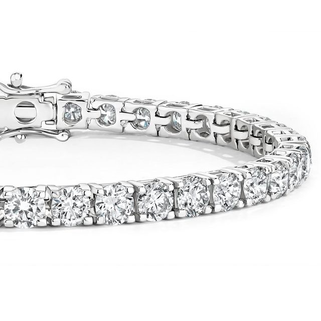 Round Cut White Zircon Tennis Bracelet Fashion 925 Sterling Silver Wholesale Bracelet