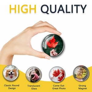 Regalos Fotográficos <span class=keywords><strong>Personalizados</strong></span> Creativos, Adhesivo para Refrigerador, Cuadrado, Redondo, Cristal, Cabujón, Decoración para Refrigerador, Imán Personalizado - Product Image 2