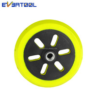 EVERTOOL Plaque de support à crochet et boucle à trou fendu M14 avec bord souple en PU pour meuleuse d'angle, polissage et ponçage automobile