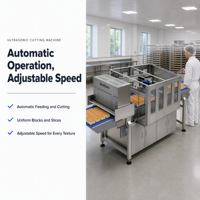 Machine de découpe automatique à ultrasons Wanlisonic de haute qualité à commande tactile pour gâteaux et pains, idéale pour les boulangeries