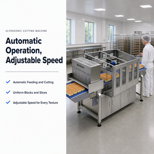 Machine <span class=keywords><strong>de</strong></span> découpe automatique à ultrasons Wanlisonic <span class=keywords><strong>de</strong></span> haute qualité à commande tactile pour gâteaux et pains, idéale pour les boulangeries - Product Image 4