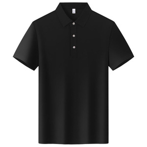 Camiseta Polo de Manga Corta, Color Sólido, Algodón Transpirable, Ropa de Trabajo, Uso Diario, Impresión de Logotipo Personalizado - Product Image 2