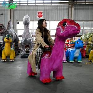 Équipement de manège de dinosaure électrique motorisé en résine grandeur nature imperméable pour l'extérieur avec son réaliste pour les enfants - Product Image 3