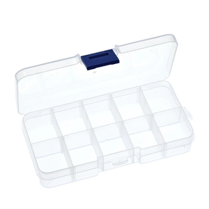 10 Grid <strong>canbe</strong> remove transparent plastic small box kit storage box jewelry jewelry box electronic components parts finishing box - Product Image 1