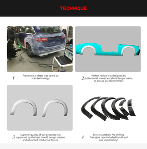 Élargisseurs d'ailes de voiture en fibre de carbone pour Dodge Challenger GT <span class=keywords><strong>SXT</strong></span> Plus Coupé 2 portes 15-19 - Product Image 6