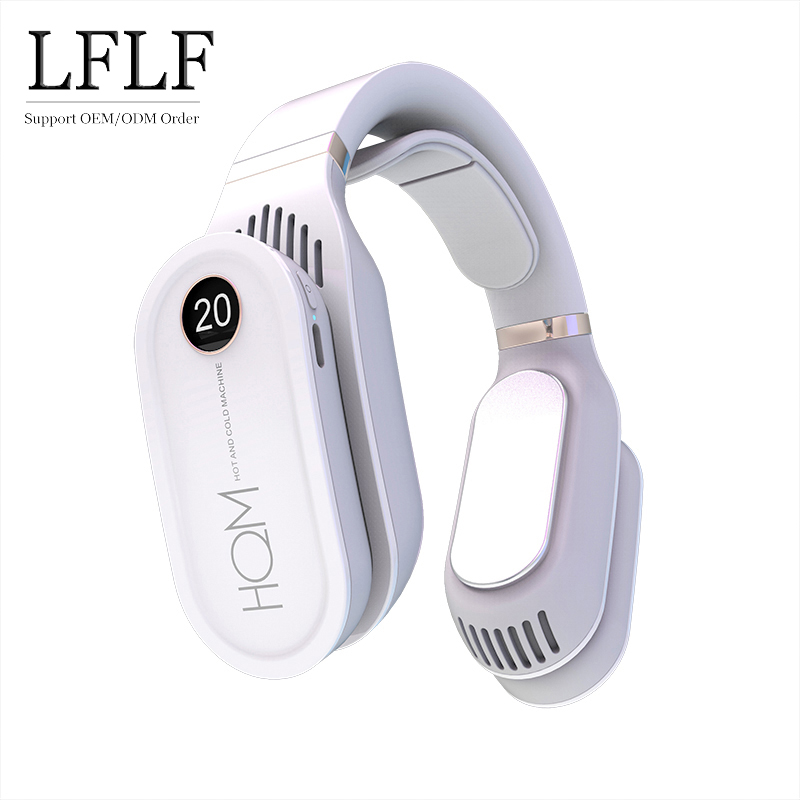 Новый дизайн 2021, лидер продаж в японском стиле, персональный портативный Перезаряжаемый безлопастный подвесной кулер для шеи и обогреватель