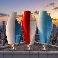 Système hors réseau à haute efficacité de 5000 W, générateur éolien à axe vertical pour usage domestique, 220 V