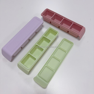 <span class=keywords><strong>Bac</strong></span> de congélation en silicone sans BPA avec couvercle, récipients en silicone pour purées et légumes - Product Image 6